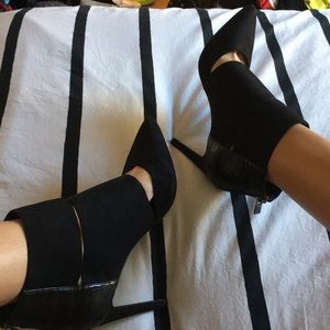 Faux Suede Heels / Booties